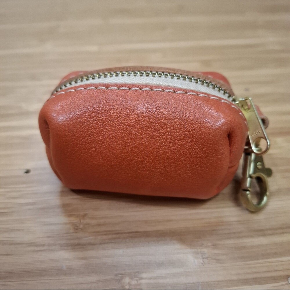 Portland Leather Goods NWOT - PLG Dopp Keychain Pouch Coin Purse Charm Satsuma